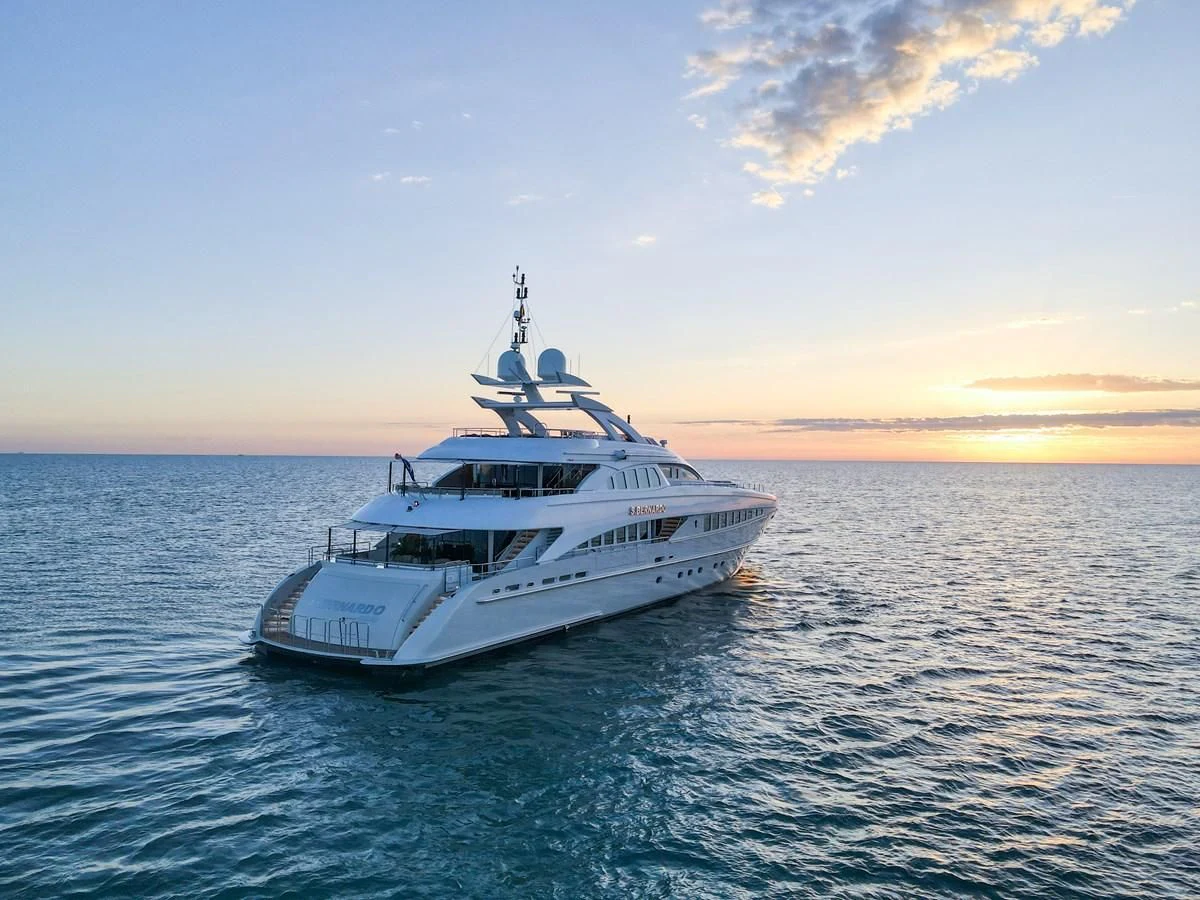 a boat in the water aboard SHARKFINN Yacht for Sale