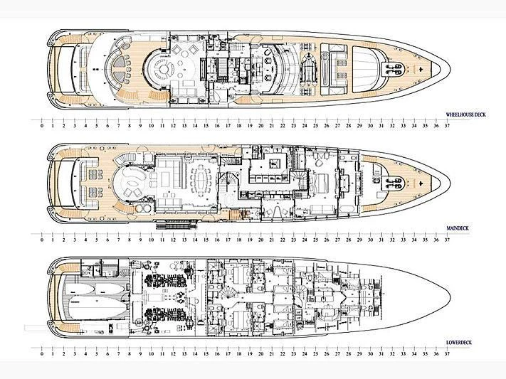 diagram aboard SHARKFINN Yacht for Sale