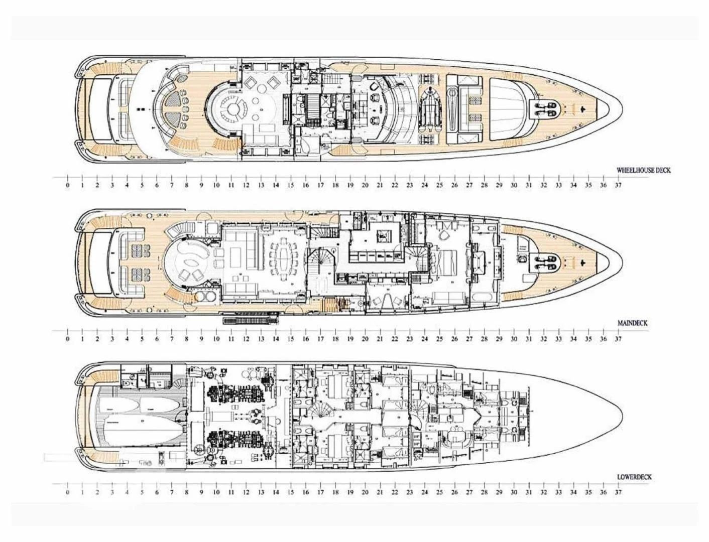 diagram aboard SHARKFINN Yacht for Sale