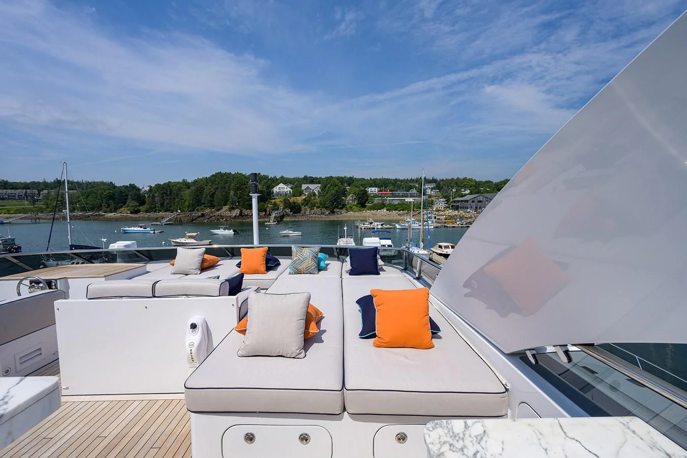 a boat on the water aboard SHARKFINN Yacht for Sale