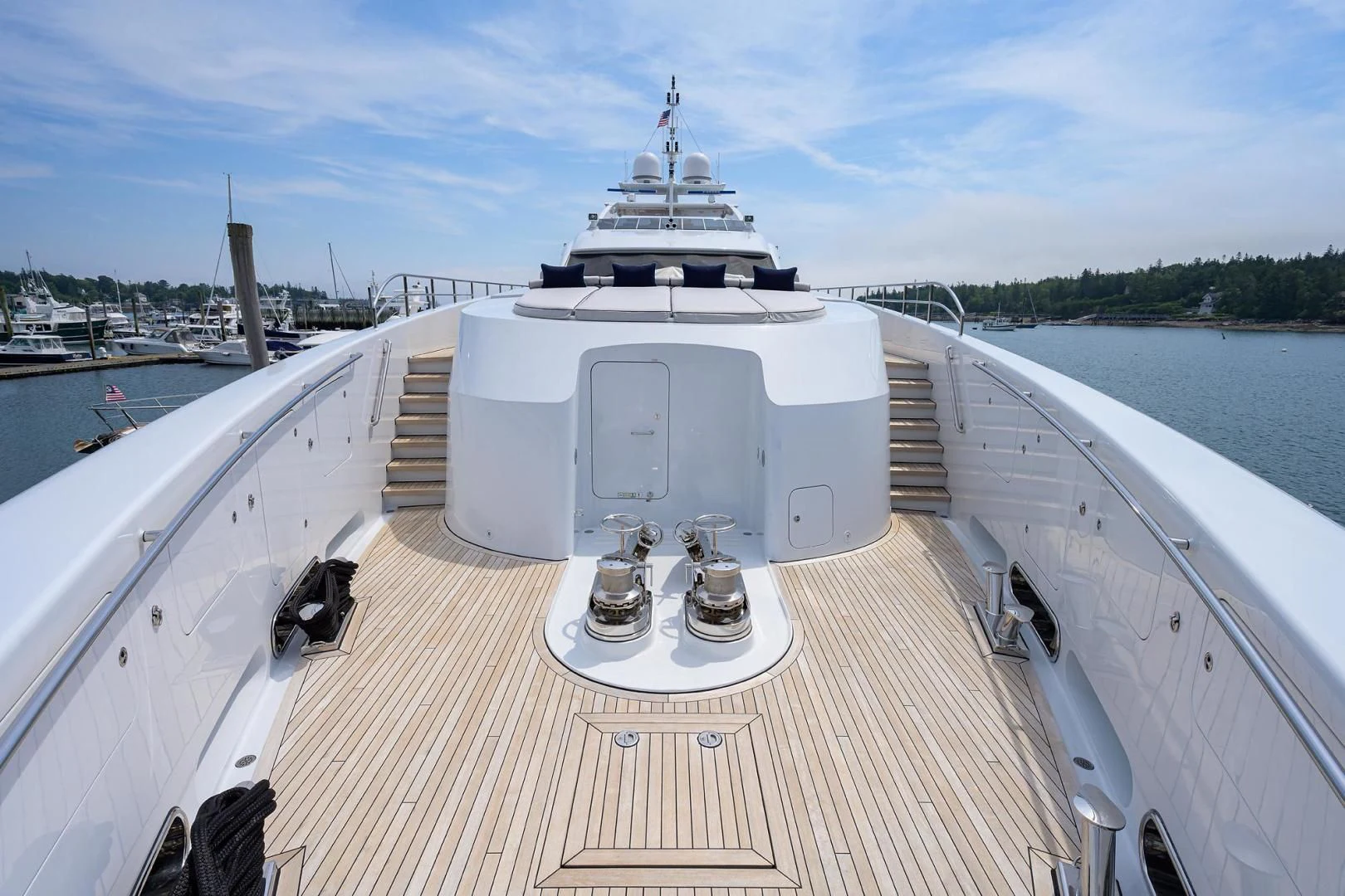 a boat on the water aboard SHARKFINN Yacht for Sale