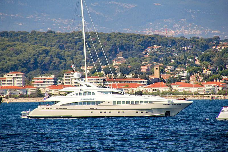 a boat in the water aboard SHARKFINN Yacht for Sale