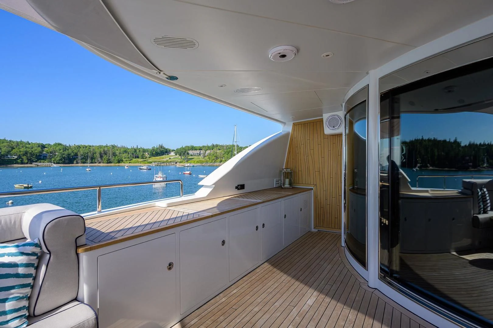 a boat on the water aboard SHARKFINN Yacht for Sale