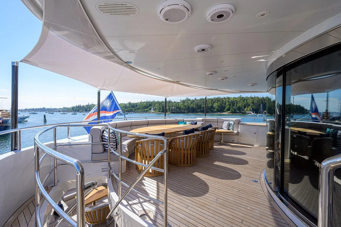a boat on the water aboard SHARKFINN Yacht for Sale