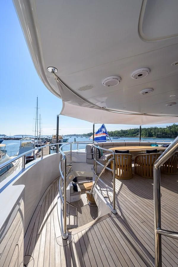 a boat on the water aboard SHARKFINN Yacht for Sale