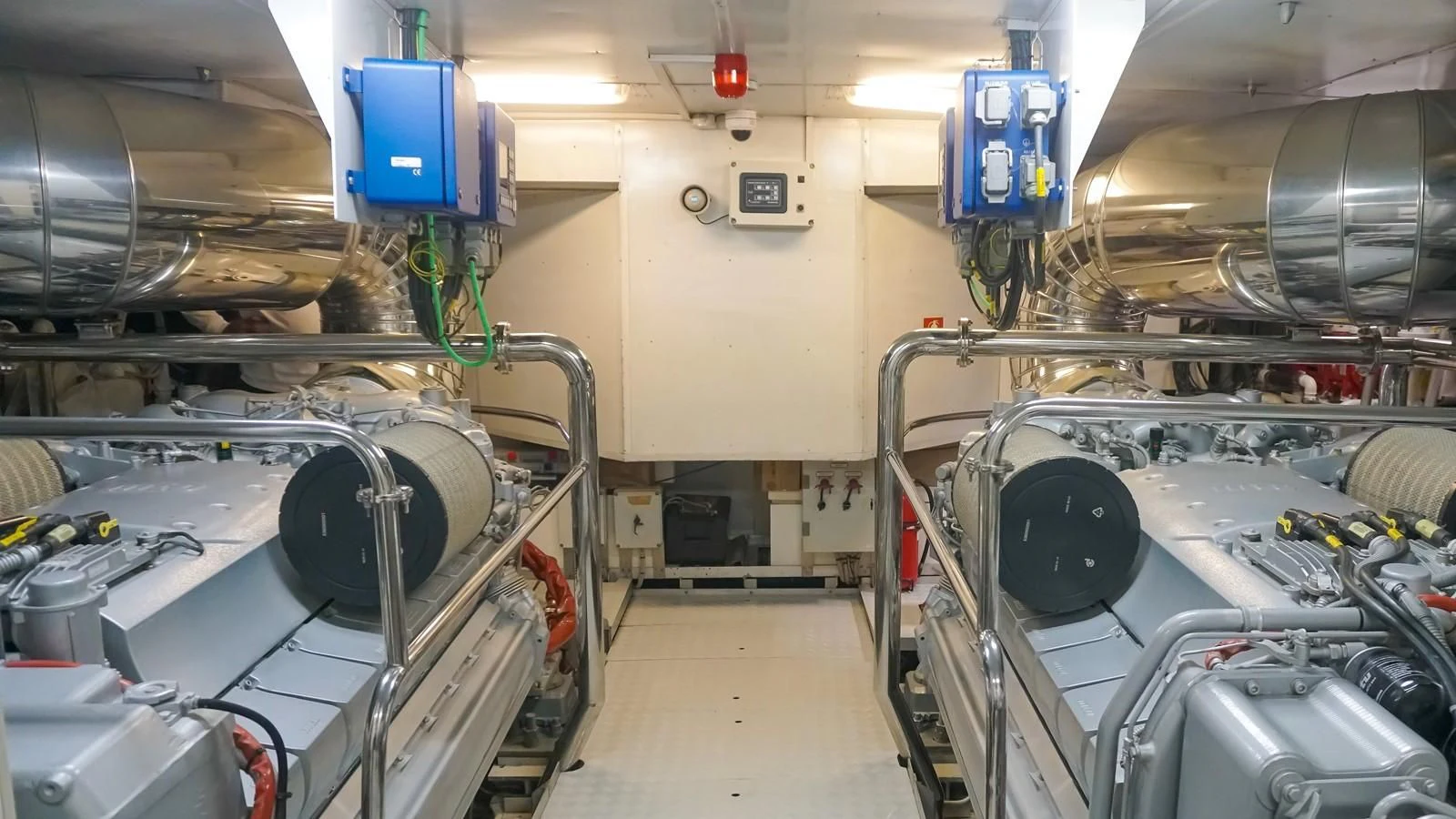 a room with machinery aboard PETRUS Yacht for Sale