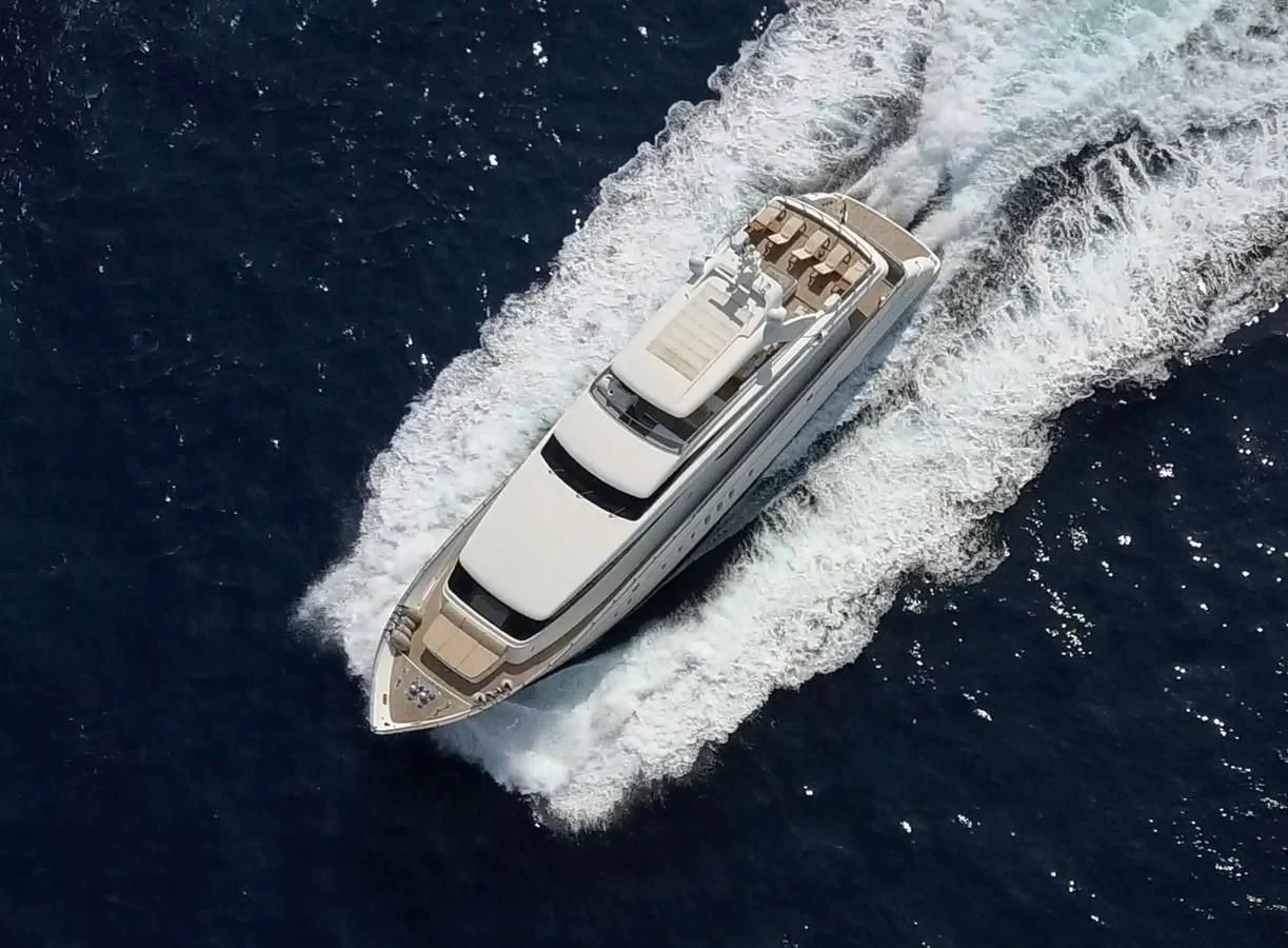a ship in the water aboard PETRUS Yacht for Sale