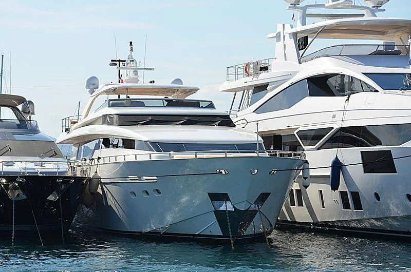 several boats in the water aboard PETRUS Yacht for Sale