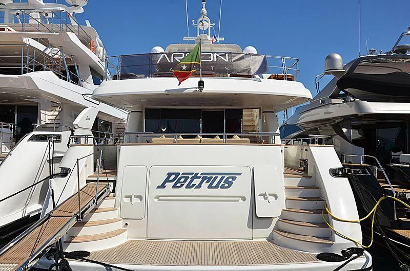 a boat on the water aboard PETRUS Yacht for Sale