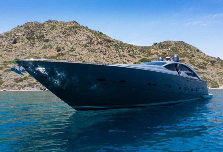 a boat on the water aboard CELINE Yacht for Sale