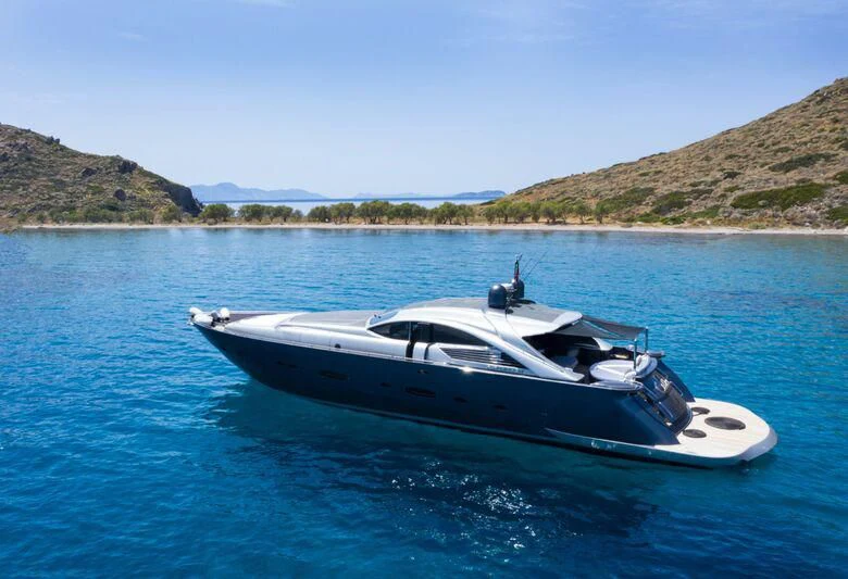 a boat in the water aboard CELINE Yacht for Sale