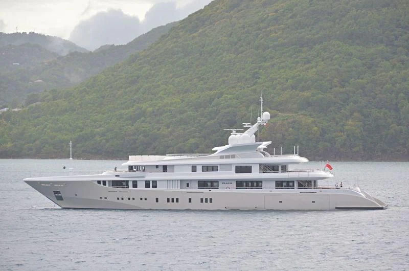 a boat on the water aboard PLAN B Yacht for Sale