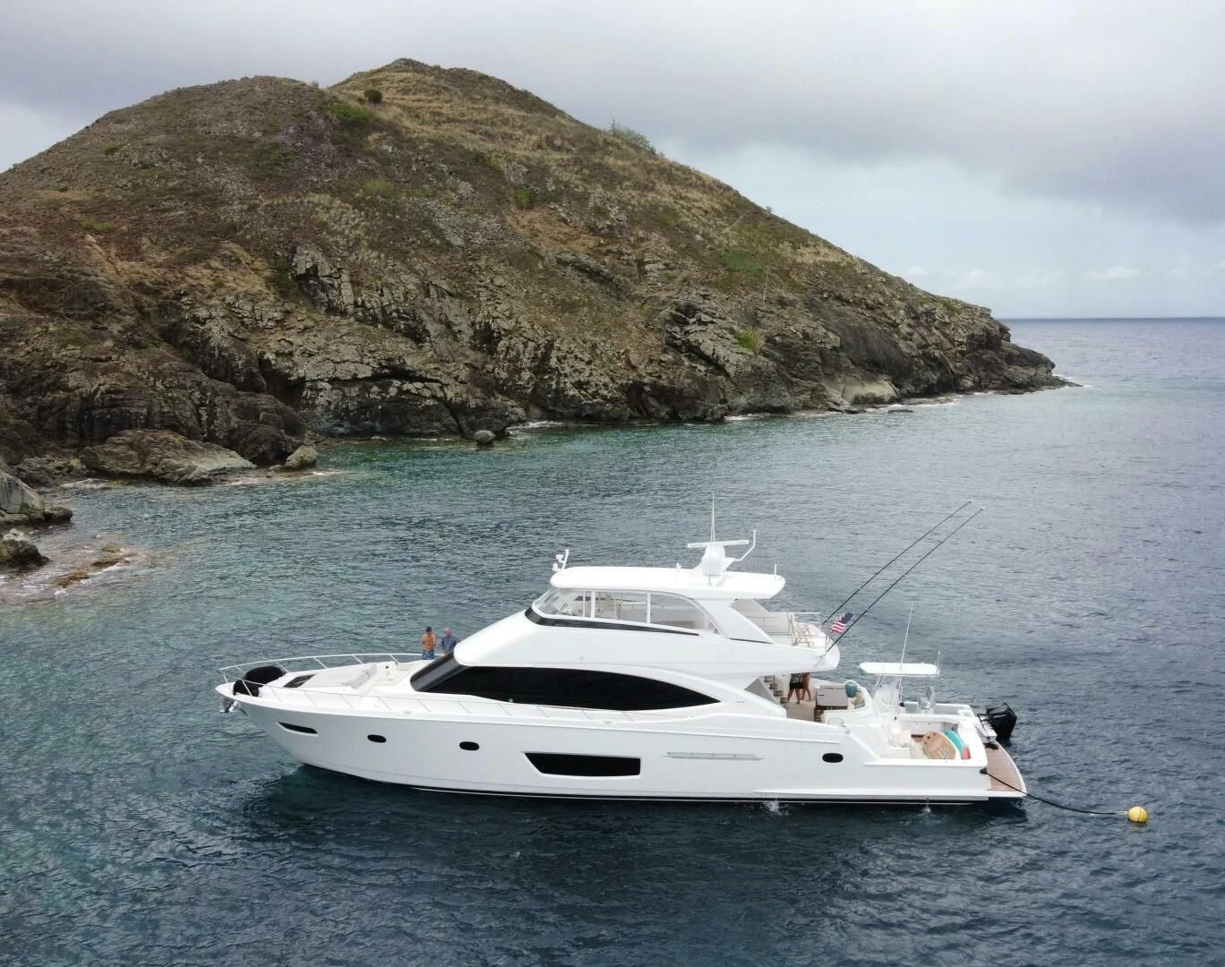 a boat in the water aboard MANA Yacht for Sale