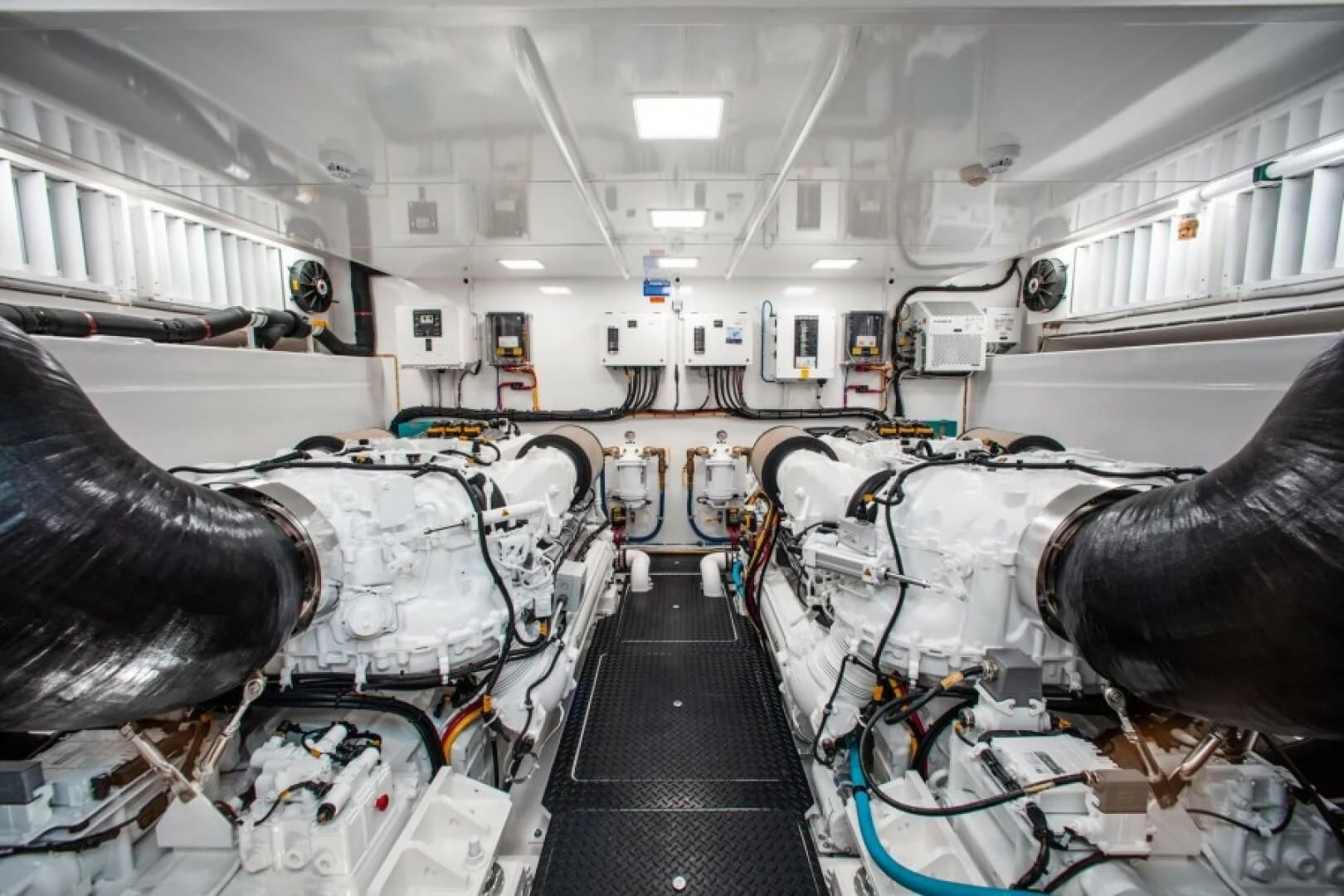 a room with several machines aboard MANA Yacht for Sale