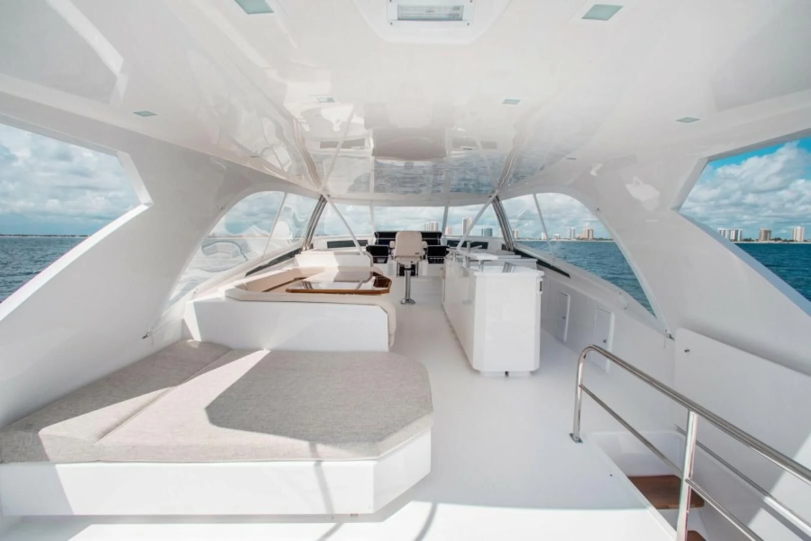 inside view of a space shuttle aboard MANA Yacht for Sale