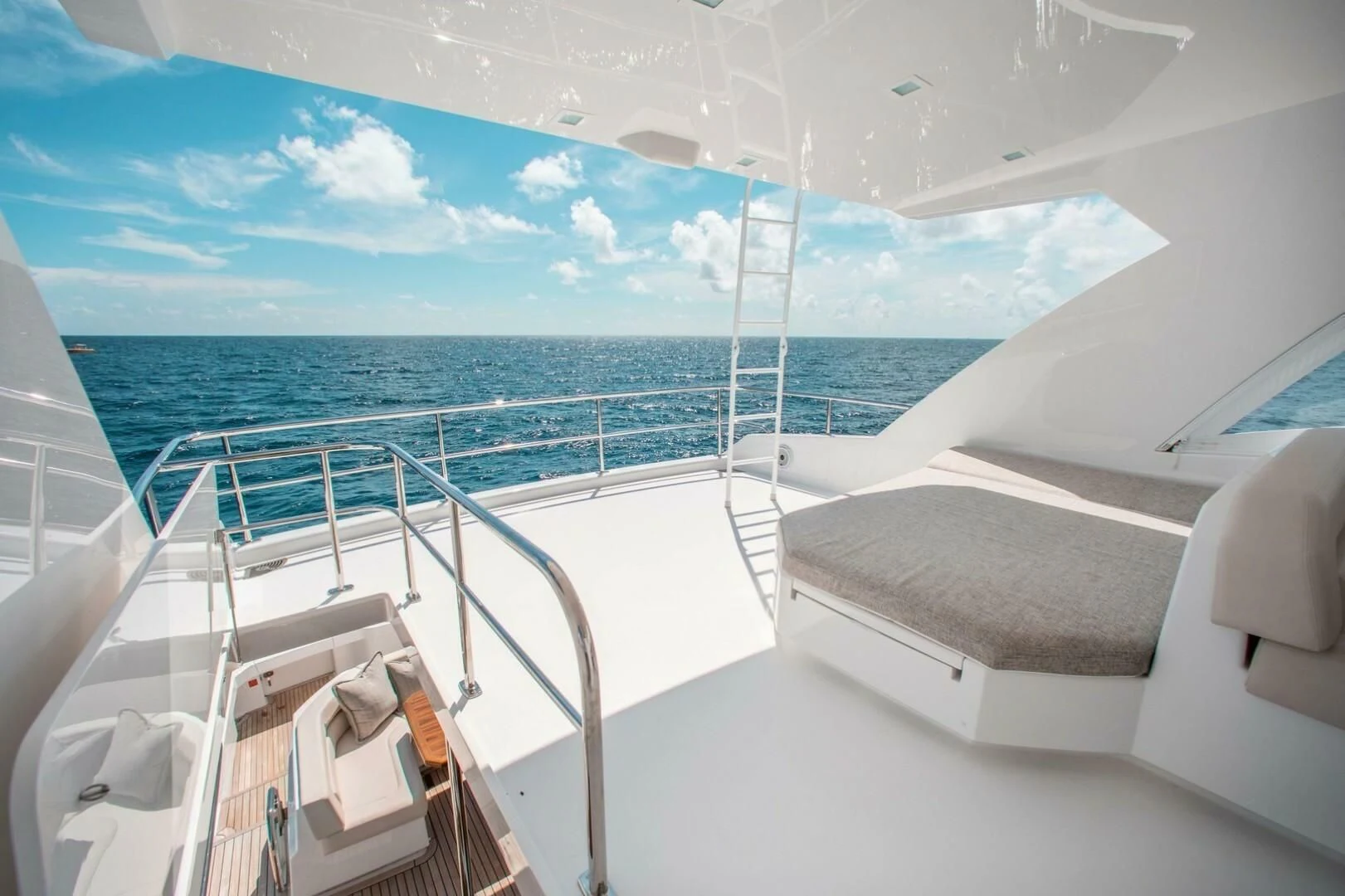 a boat on the water aboard MANA Yacht for Sale