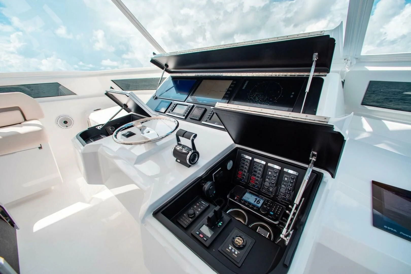 a close-up of a printer aboard MANA Yacht for Sale