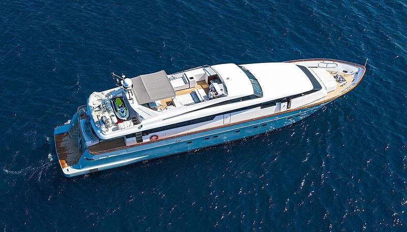 a boat in the water aboard GRACE Yacht for Sale
