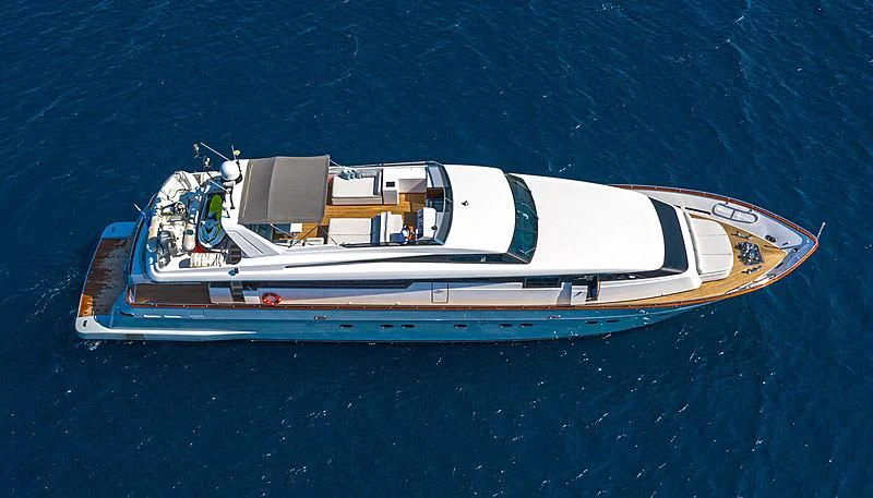 a boat in the water aboard GRACE Yacht for Sale