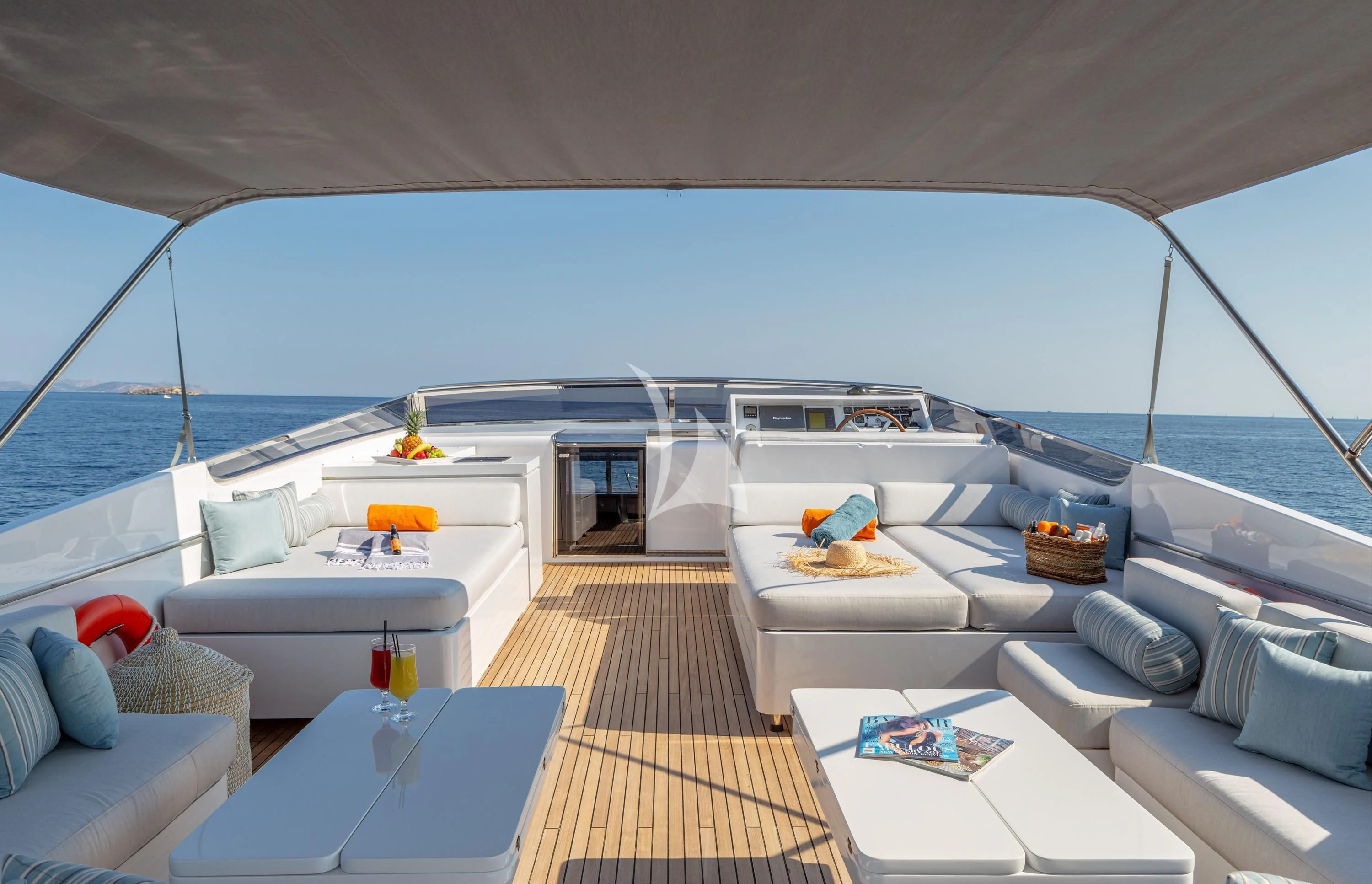 a boat on the water aboard GRACE Yacht for Sale
