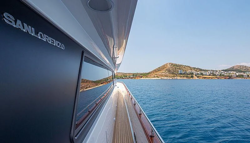 a boat on the water aboard GRACE Yacht for Sale