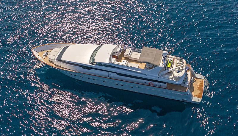 a boat on the water aboard GRACE Yacht for Sale