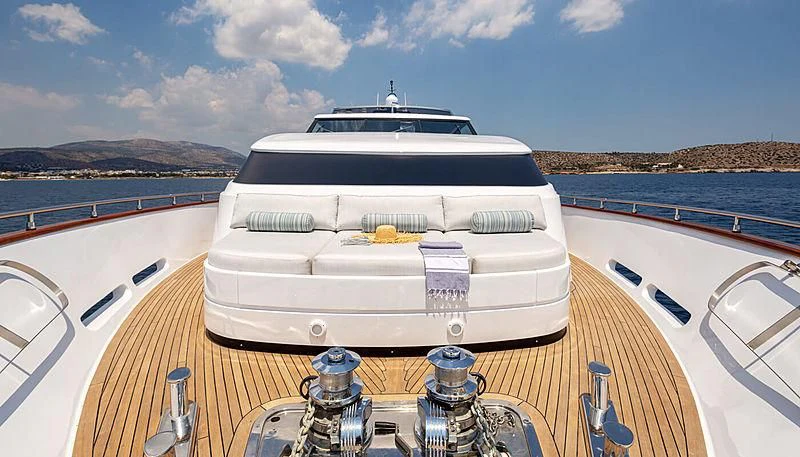 a boat on a water body aboard GRACE Yacht for Sale