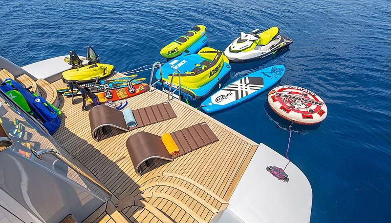 a boat on the water aboard GRACE Yacht for Sale