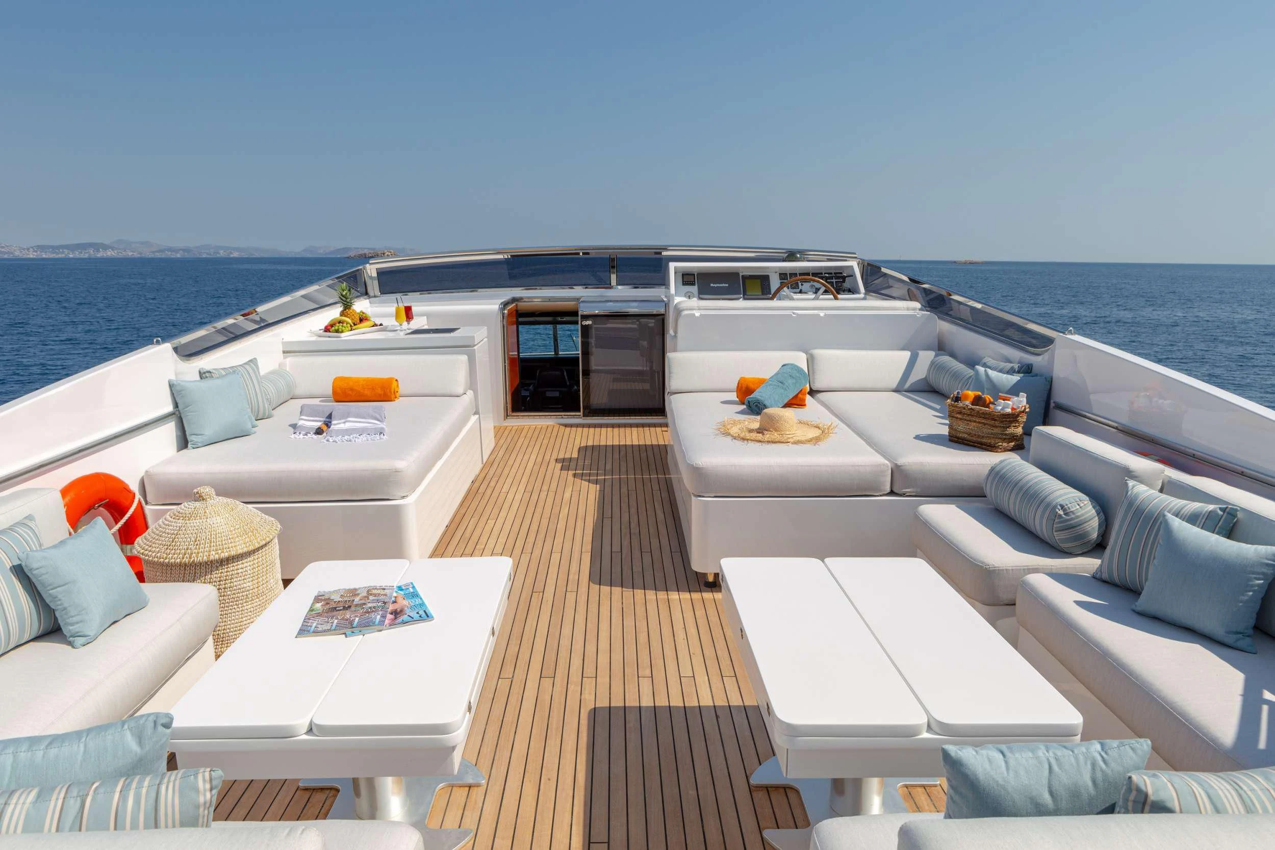 a boat on the water aboard GRACE Yacht for Sale