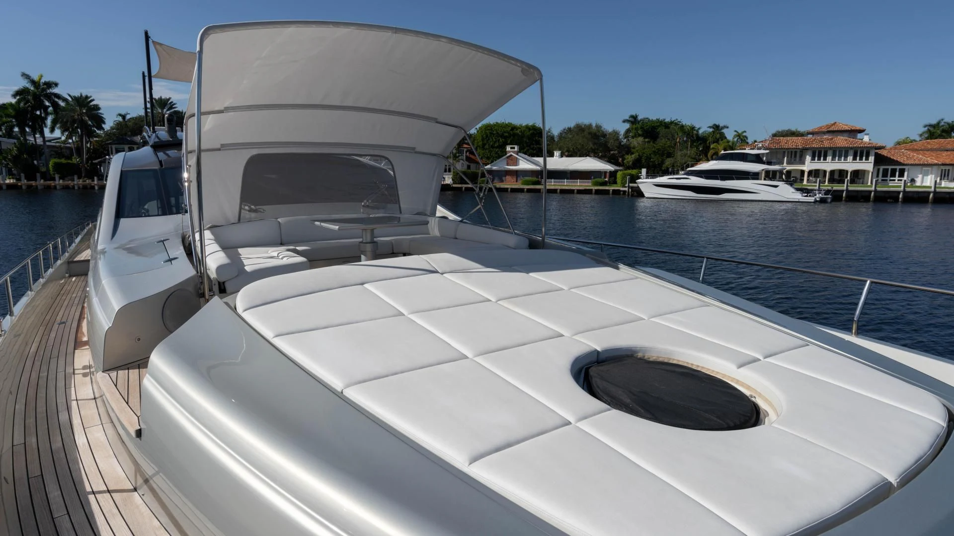 a boat on the water aboard VIXEN Yacht for Sale