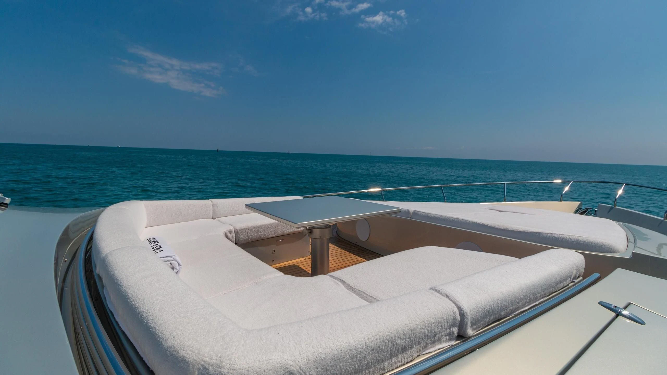 a boat on the water aboard VIXEN Yacht for Sale