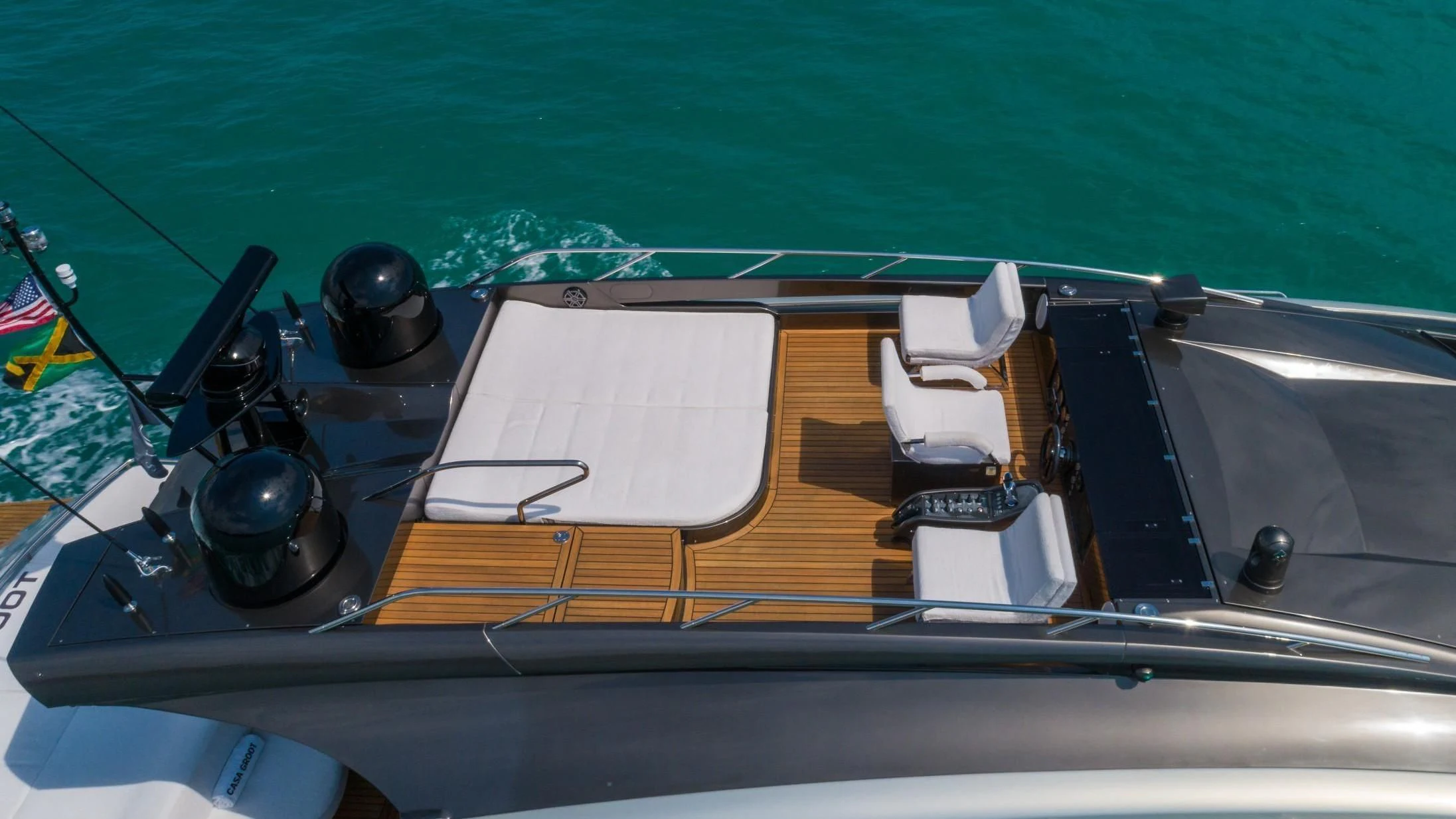a boat on the water aboard VIXEN Yacht for Sale