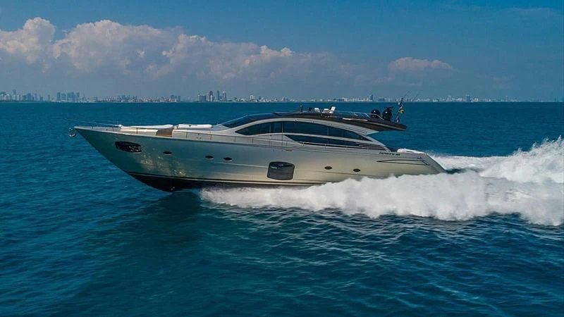 a boat splashing in the water aboard VIXEN Yacht for Sale