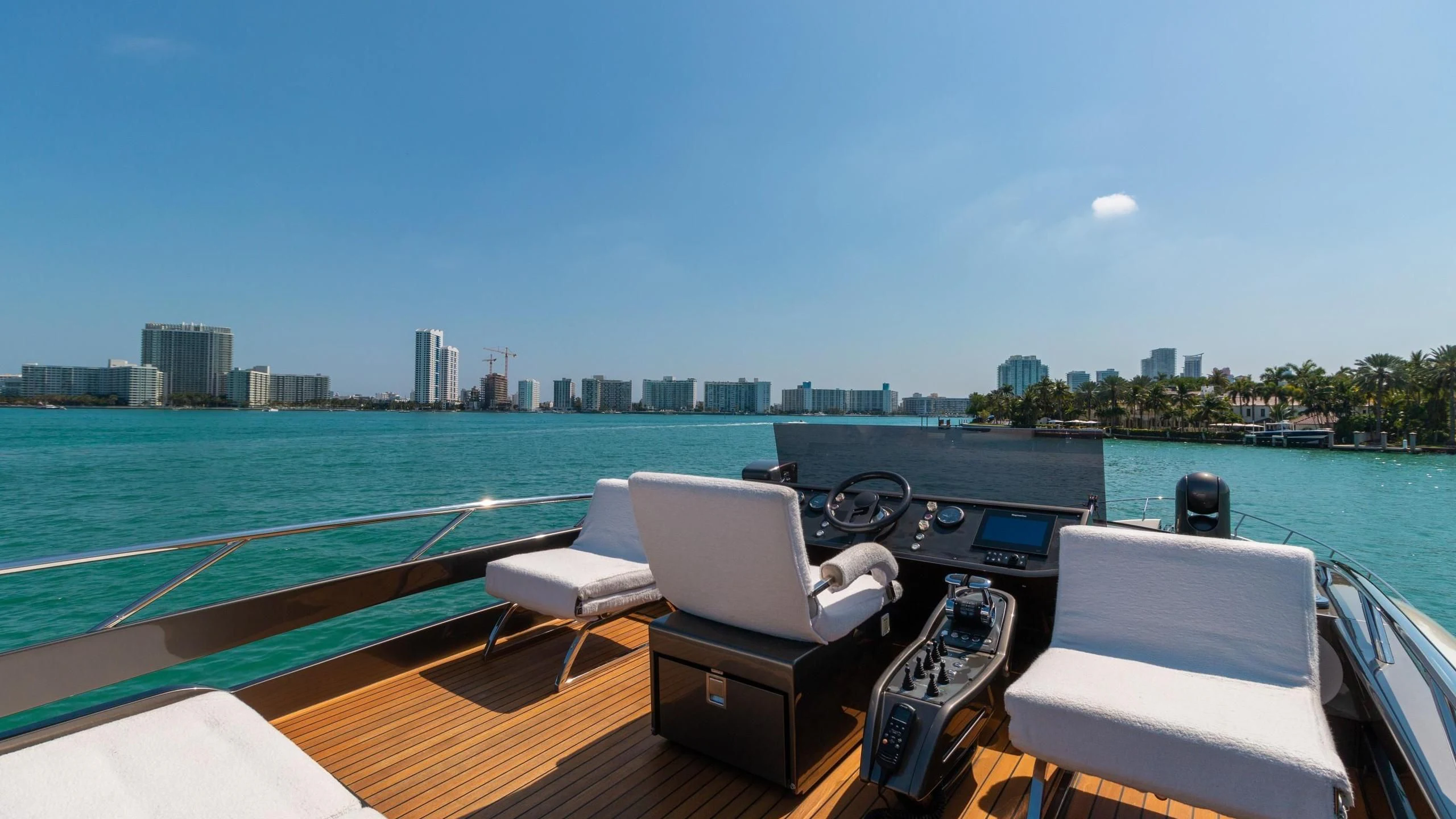 a boat on the water aboard VIXEN Yacht for Sale