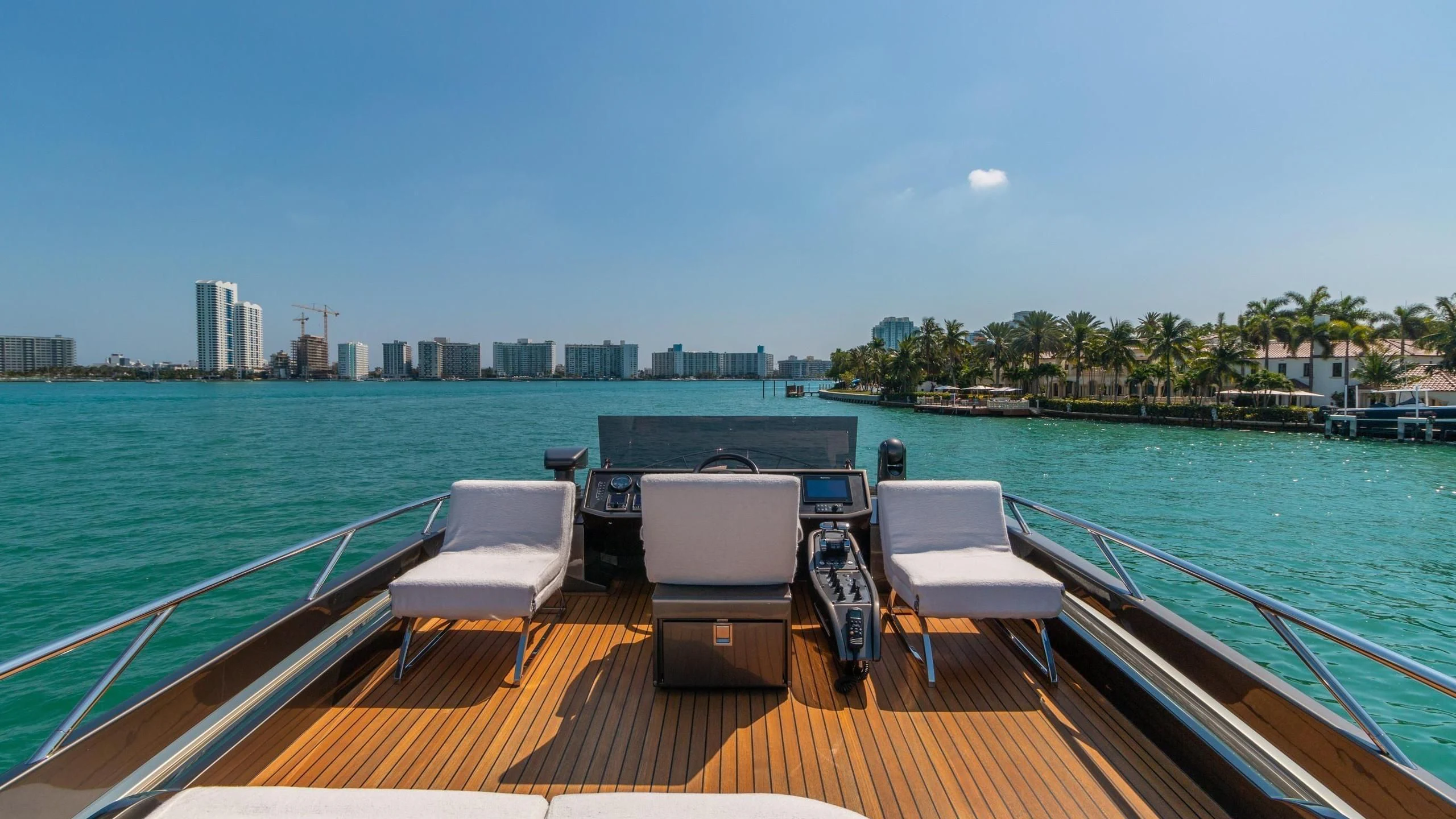 a boat on the water aboard VIXEN Yacht for Sale