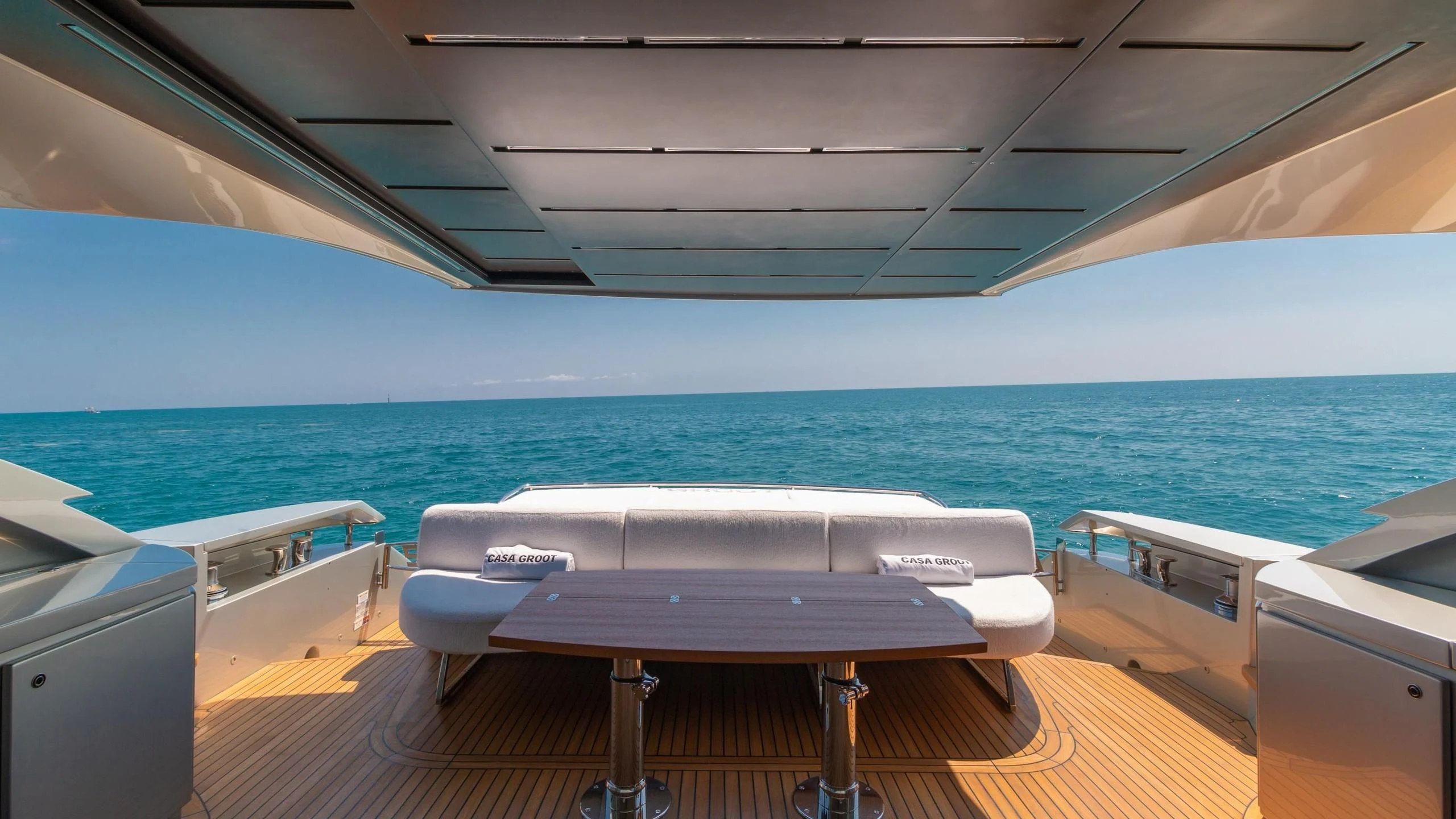 a boat on the water aboard VIXEN Yacht for Sale