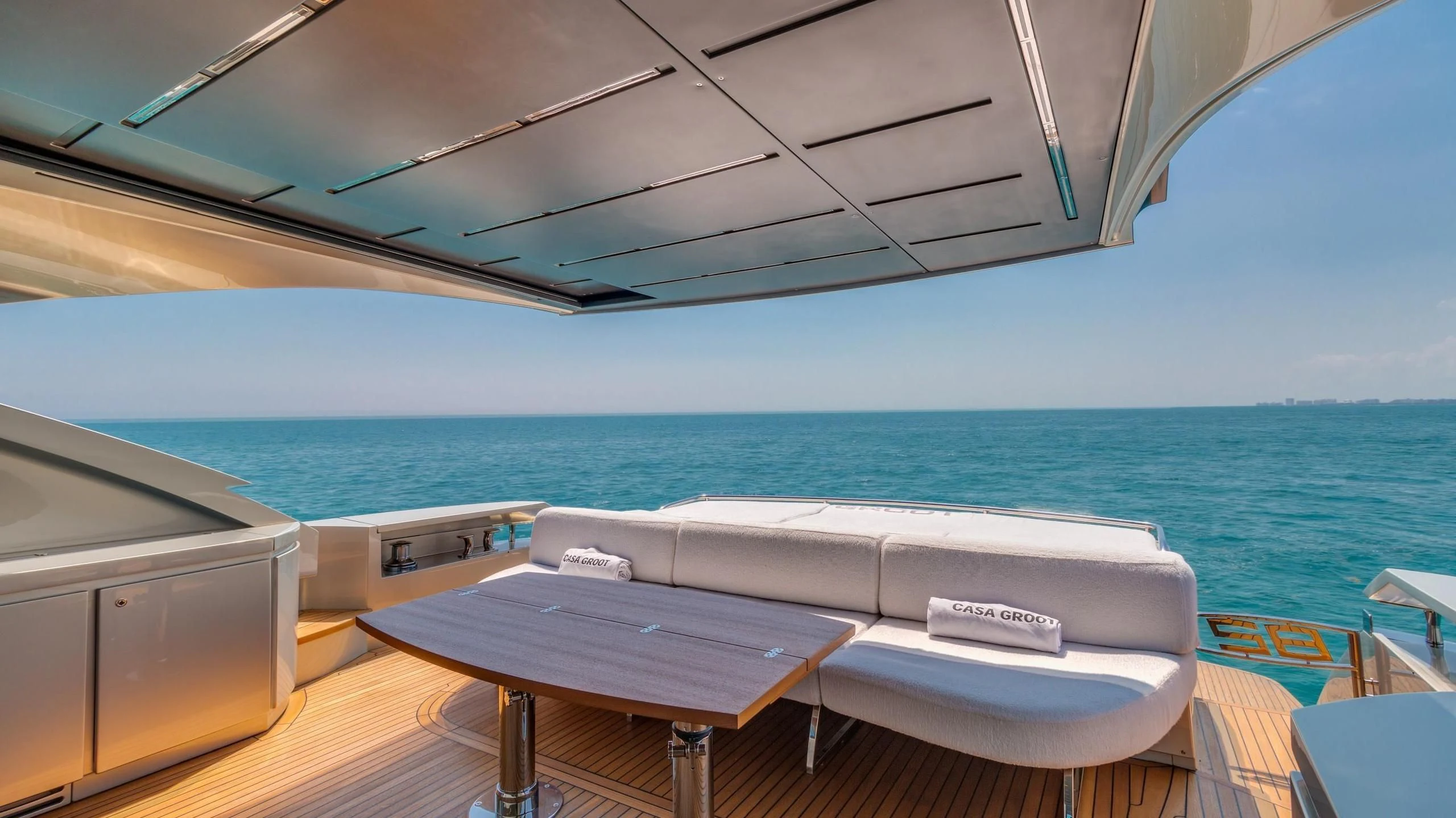 a boat on the water aboard VIXEN Yacht for Sale