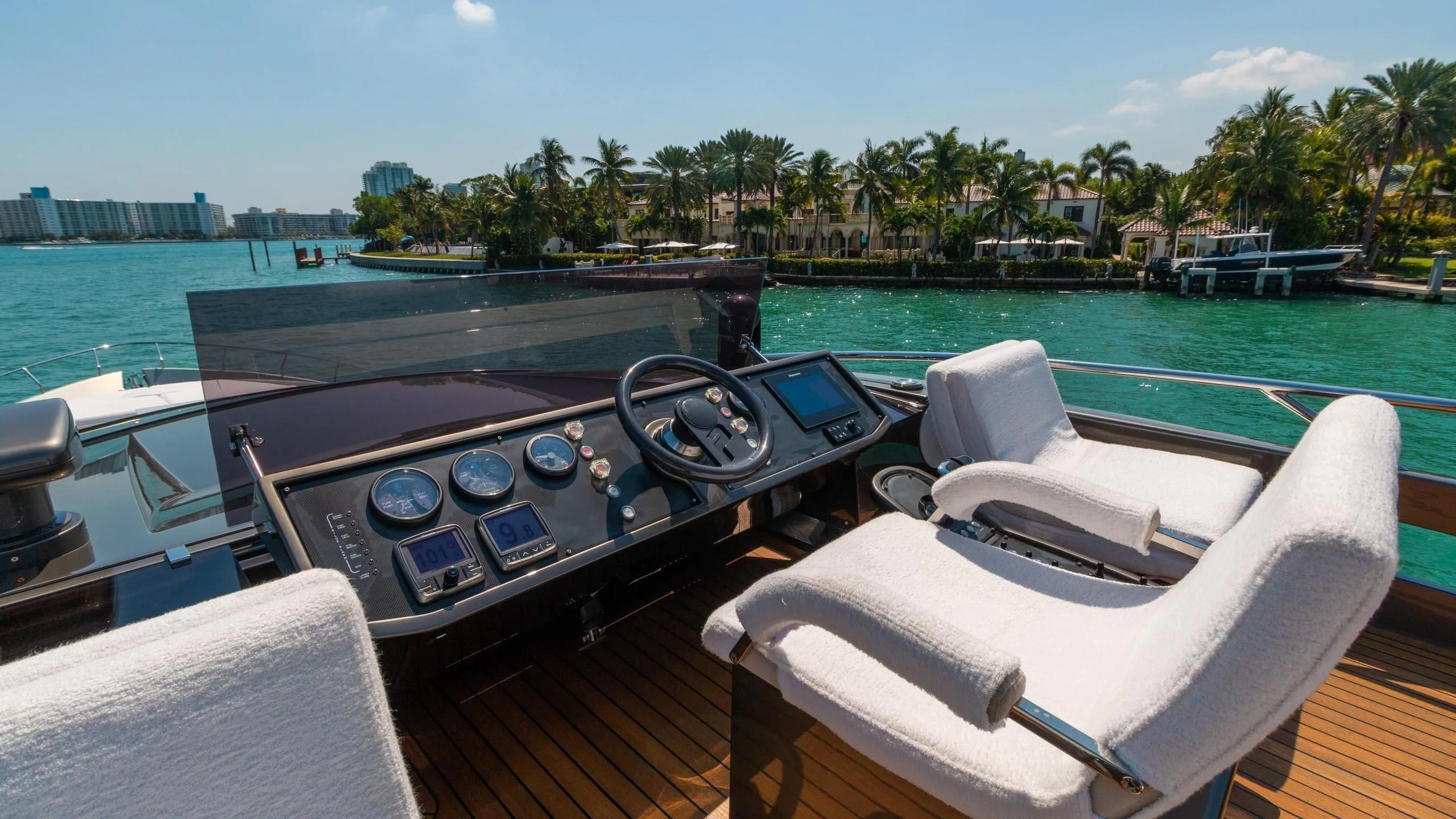 a boat on the water aboard VIXEN Yacht for Sale