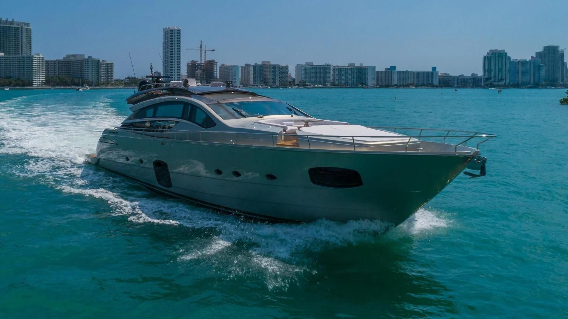 a boat on the water aboard VIXEN Yacht for Sale