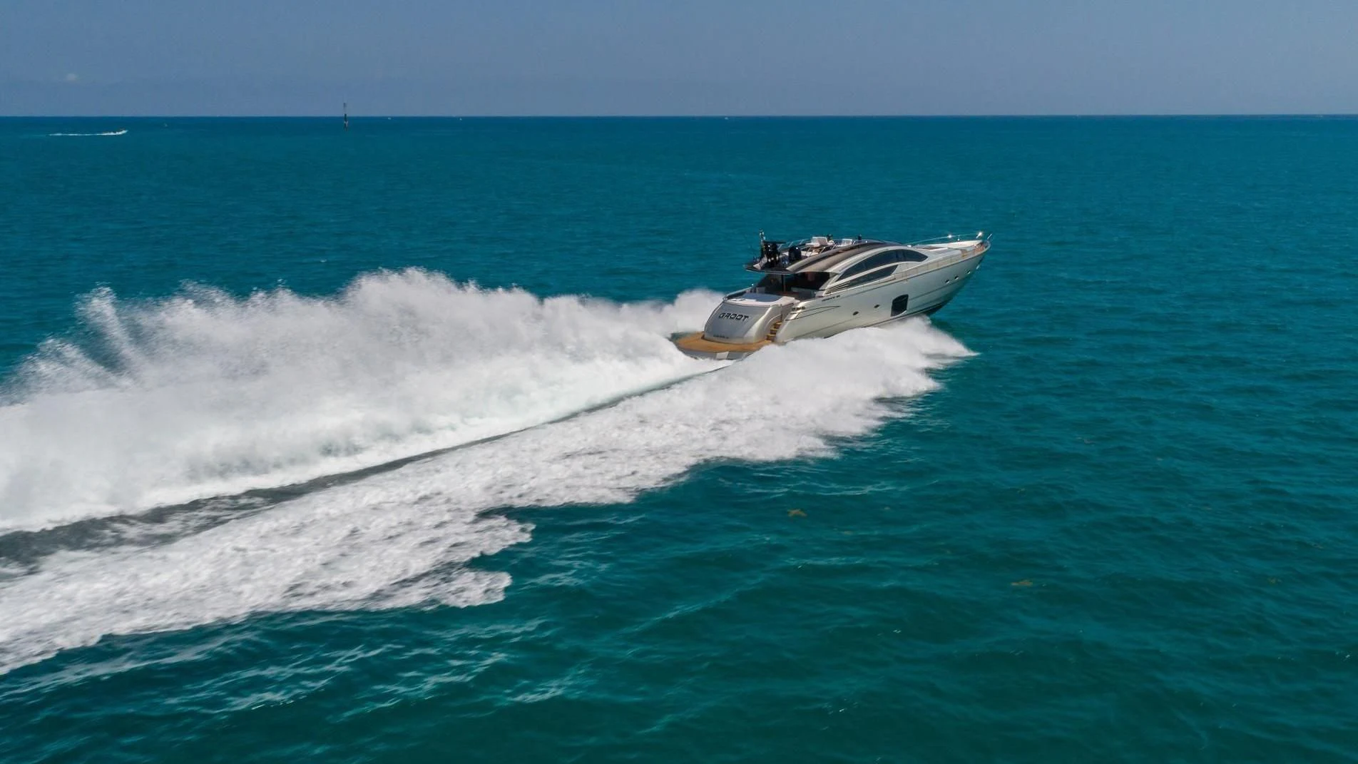 a boat on the water aboard VIXEN Yacht for Sale