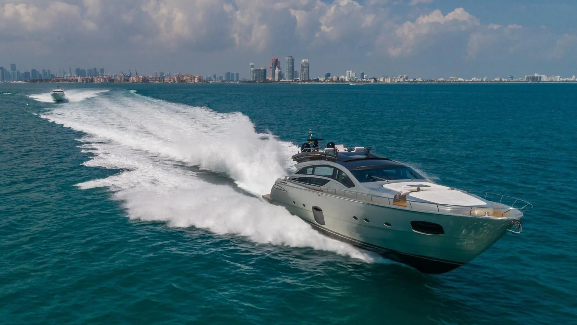 a boat on the water aboard VIXEN Yacht for Sale