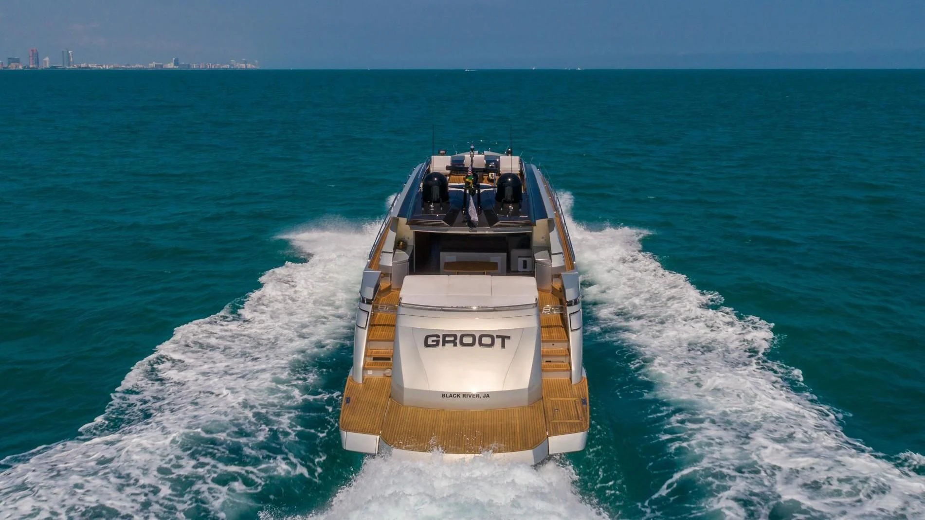 a boat on the water aboard VIXEN Yacht for Sale