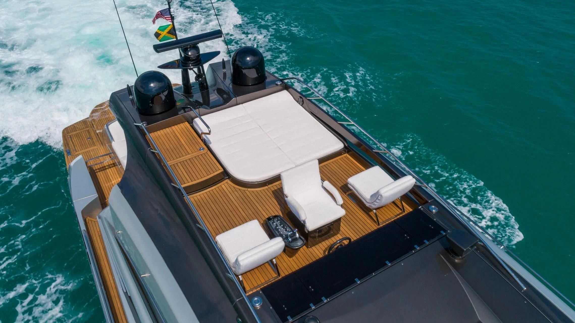 a boat on the water aboard VIXEN Yacht for Sale