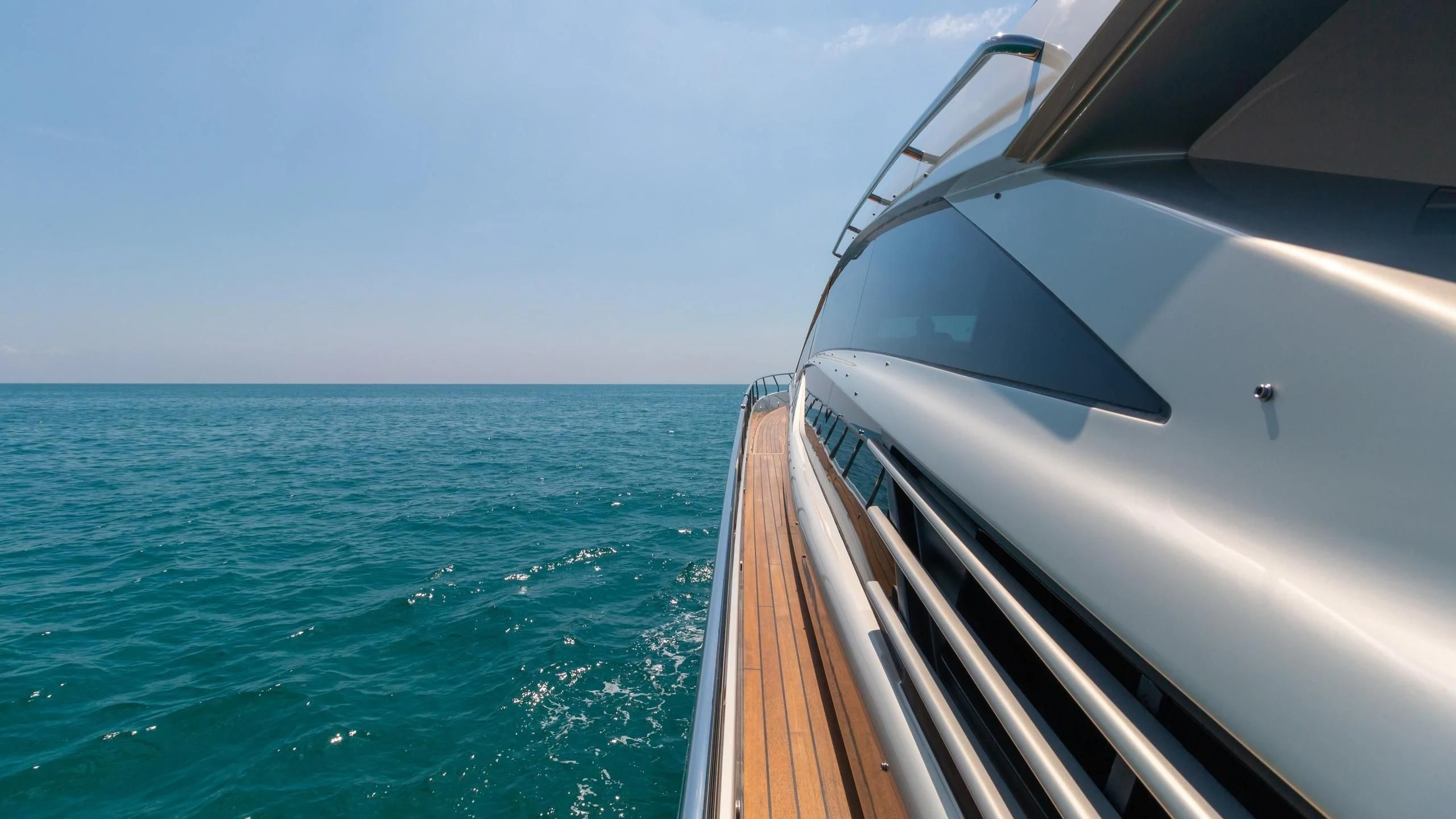 a boat on the water aboard VIXEN Yacht for Sale