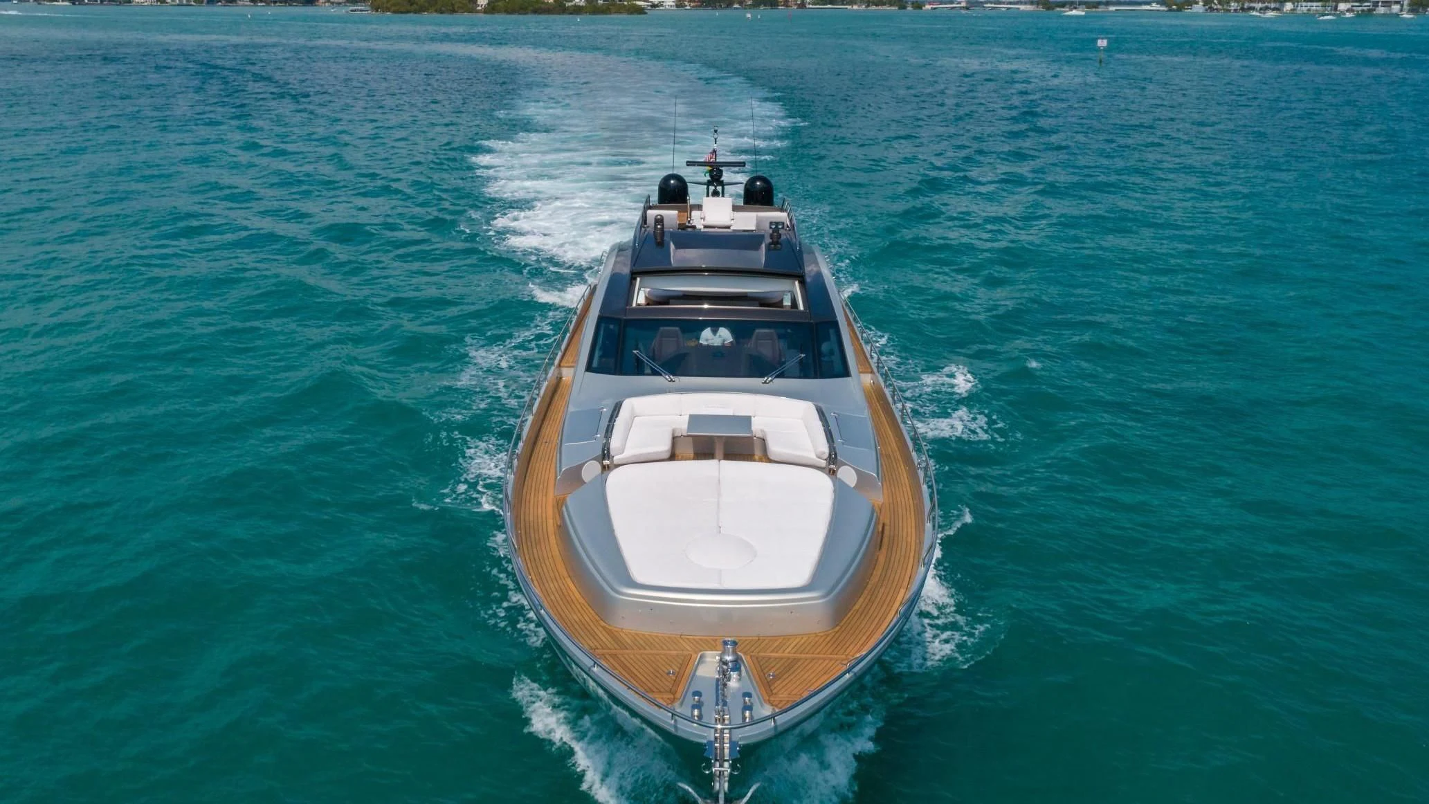 a boat on the water aboard VIXEN Yacht for Sale