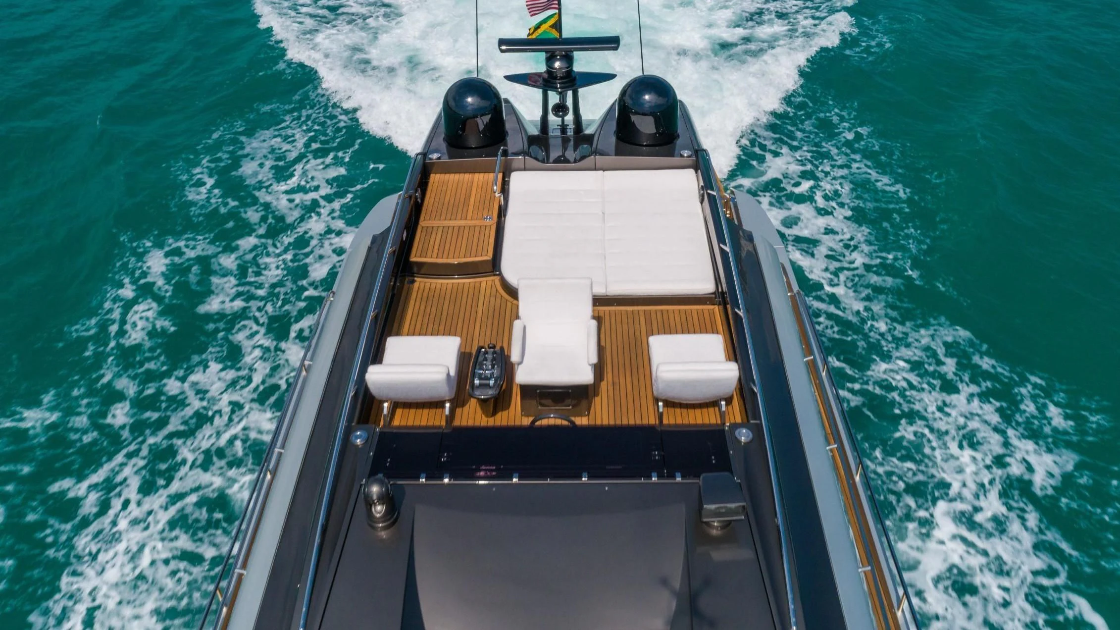 a boat on the water aboard VIXEN Yacht for Sale