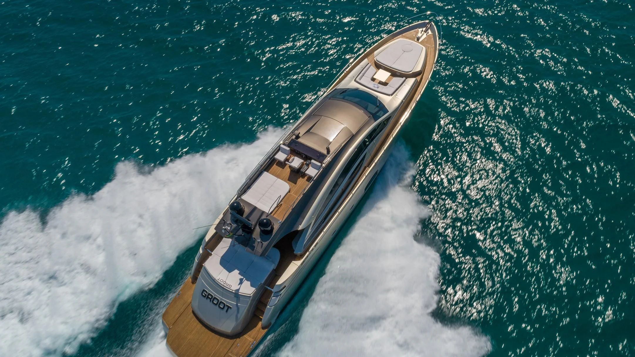 a boat in the water aboard VIXEN Yacht for Sale
