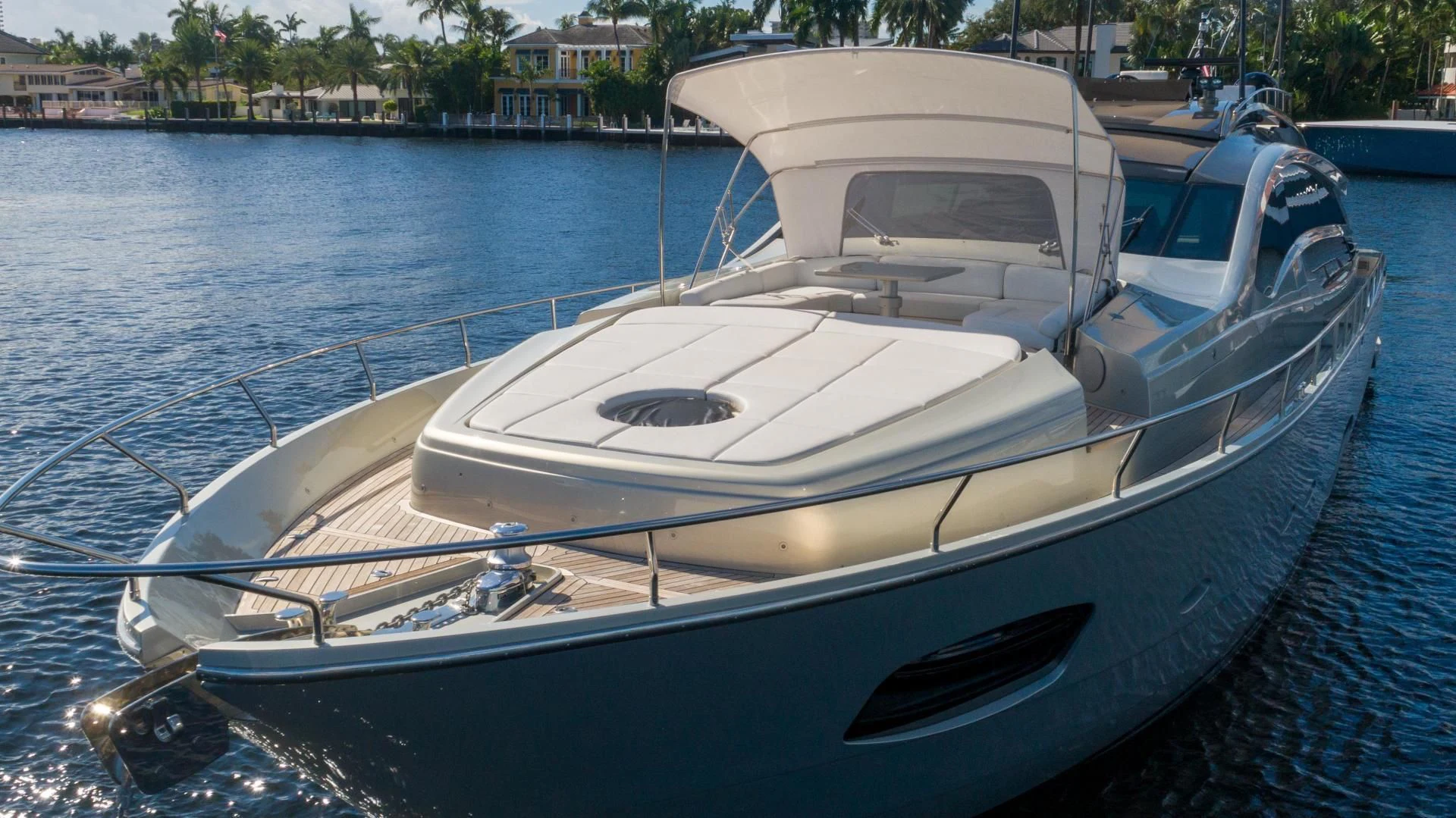 a boat on the water aboard VIXEN Yacht for Sale