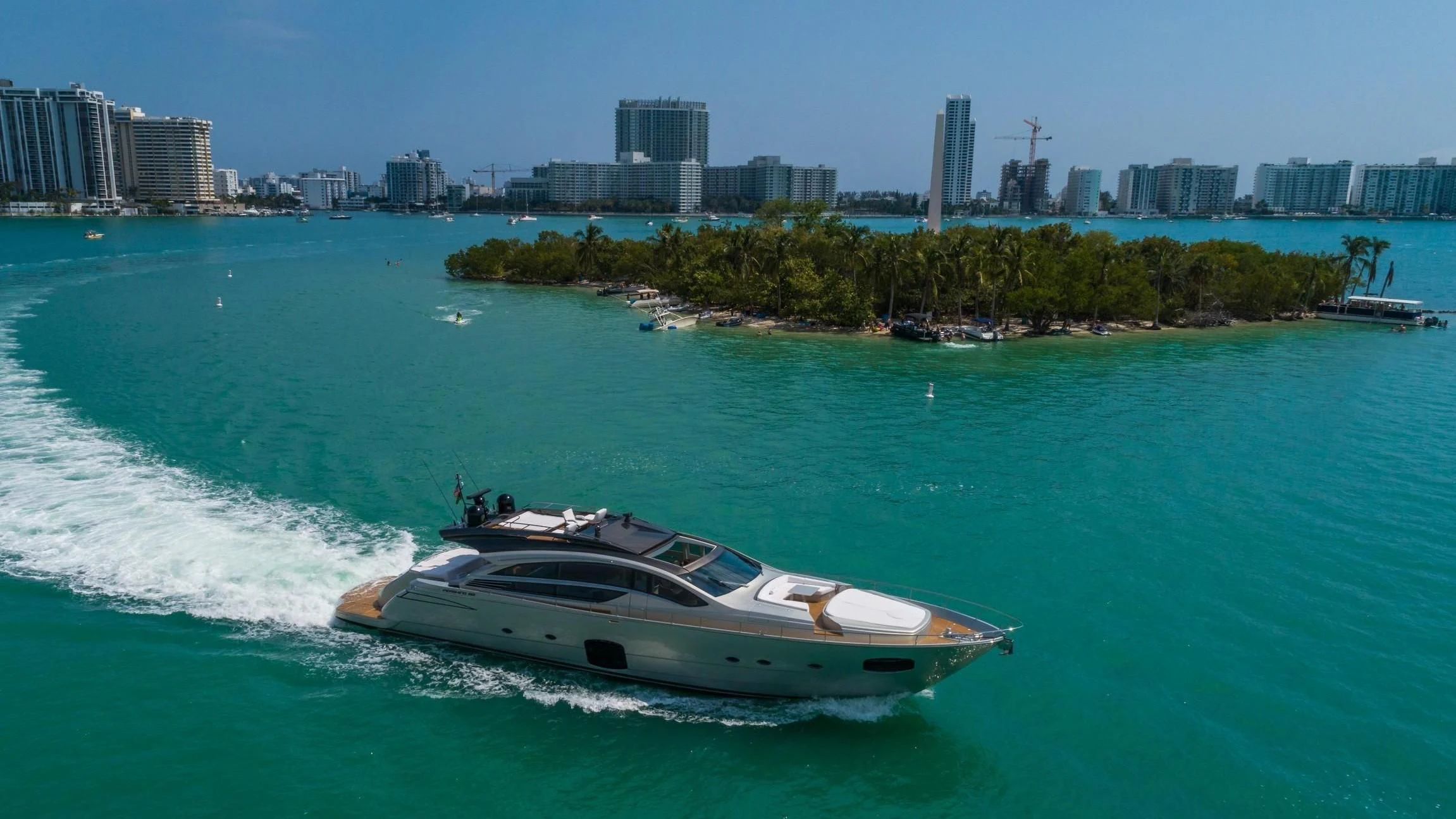 a boat on the water aboard VIXEN Yacht for Sale