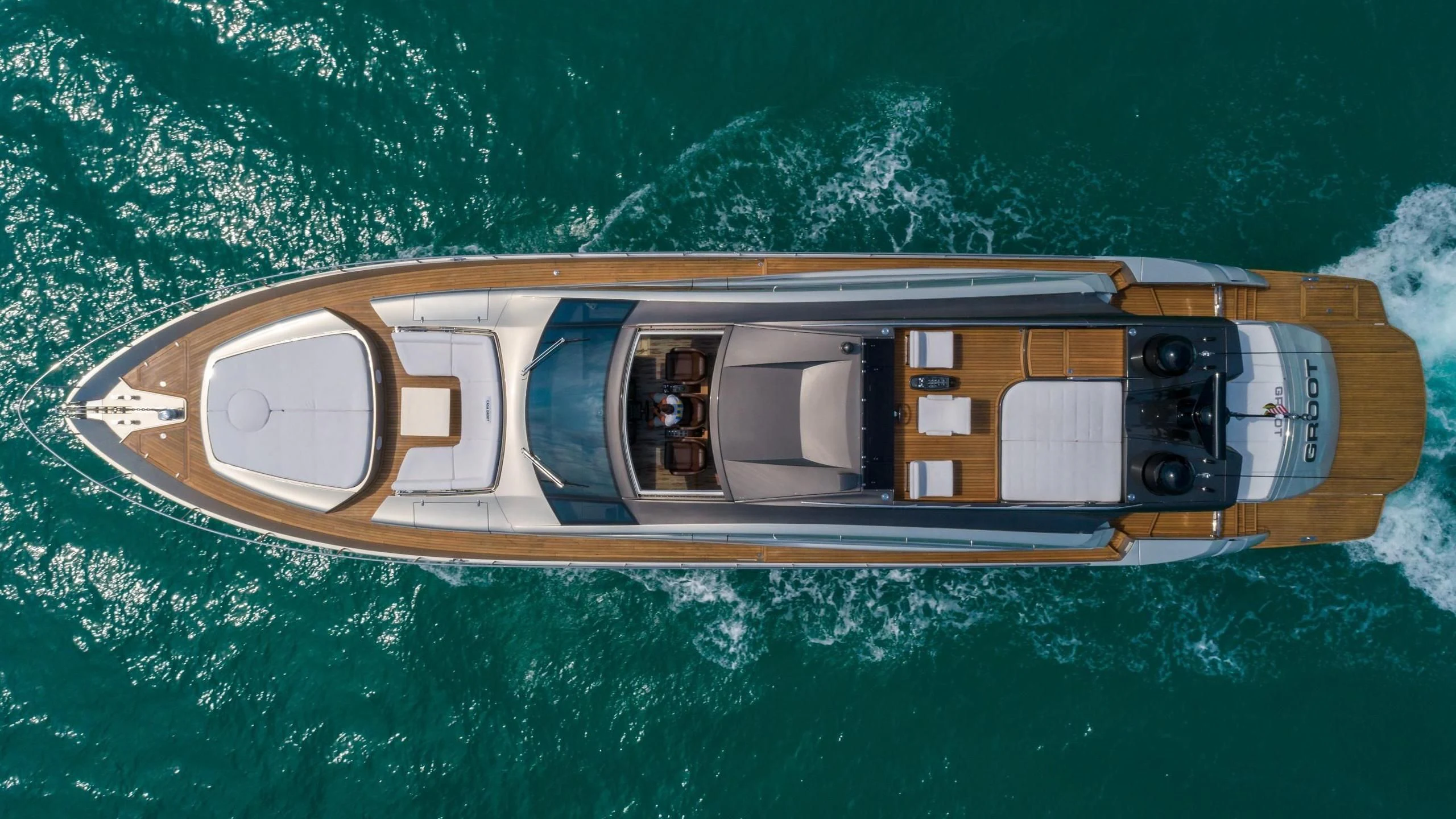 a boat on the water aboard VIXEN Yacht for Sale